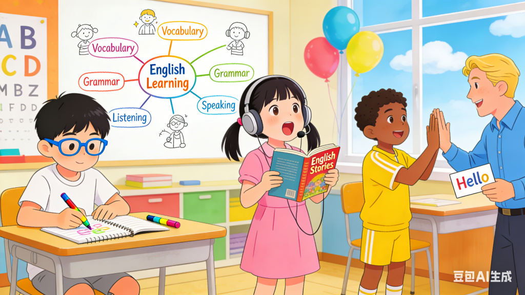 生成英语学习方法图片